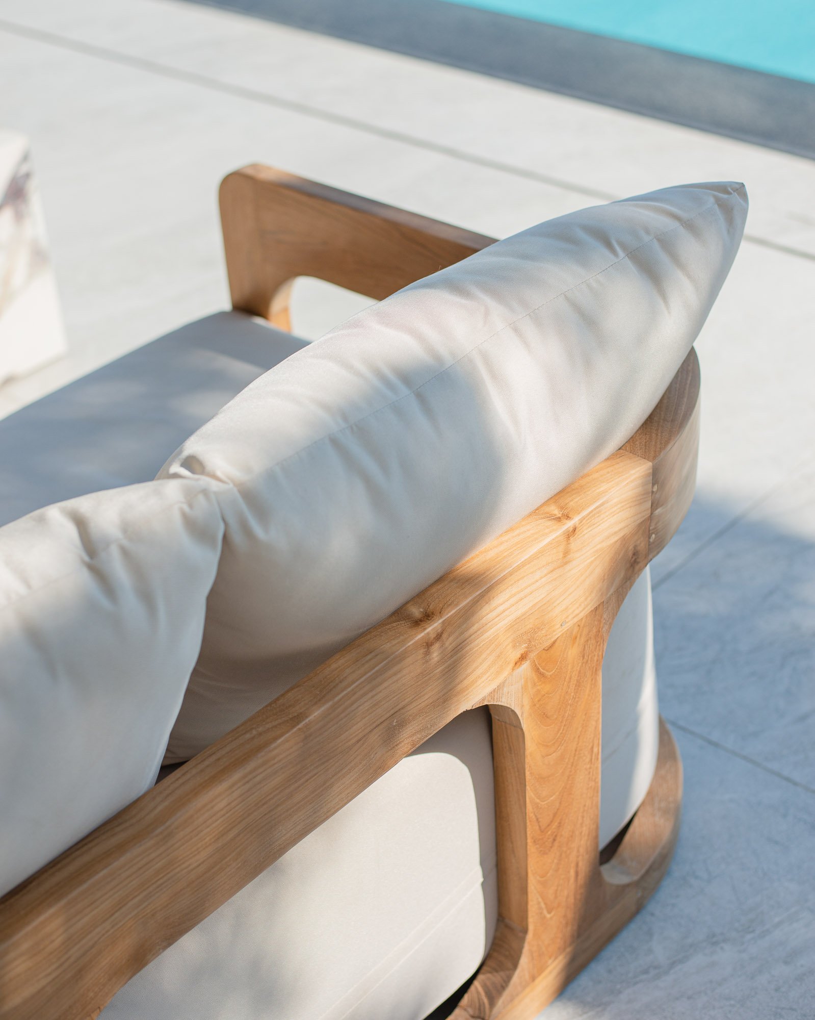 IBIZA SOFA TEAK 2 SEATER Thumbnail